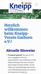 Mobile Screenshot of kneipp-garbsen.de